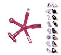 8 In1 Nails Tool for Salon Home Use Silicone Starfishes Design with Ergonomic Handle Gradient Color Silicone