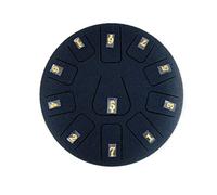 8-inch 11-Tone Steel Tongue Drum and 1 Pair of Mallets Percussion Instrument Tambourine (Color : C) (F)