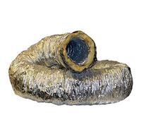 8 INCH 200MM Insulated Flexible Aluminium DUCTING Hose - 202MM Inner Diameter 10 METRE Length Flexi Duct Pipe by KAIR Ventilation