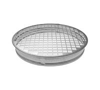 8'' Inch / 200mm Round Galvanized Steel End Cap with Aluminum Mesh - Round Vent Cover - Indoor and Outdoor Pipe Cover - Air Ventilation - Dryer Duct End Cap - Ducting Metal Plug - Steel Duct Cap