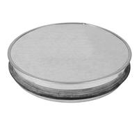 8'' Inch / 200mm Round Galvanized Steel End Cap with Rubber Gasket - Round Vent Cover - Indoor and Outdoor Pipe Cover - Air Ventilation - Dryer Duct End Cap - Ducting Metal Plug - Steel Duct Cap