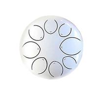 8-inch 8-Note Steel Tongue Drum Percussion Instrument Hand Drum Drumsticks Hand Yoga Drum with Hammer Pack (Color : E)