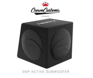 8 inch Active Subwoofer Box Loaded Enclosure Hertz Dieci DBA 200.3 bass car audi