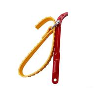 8 Inch Adjustable Belt Strap Wrench with Forged Steel Handle and Non-Slip Grip, Heavy Duty Pipeline Wrench and Rubber Strap Spanner for Oil Filter, Pipe Installation, Faucets, PVC