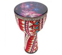 8 Inch African Drum Colorful Cloth Art ABS Body PVC Drum Skin African Tambourine African Drum Instruments