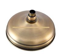 8 inch Anitque Brass Copper Round Bathroom Rain Shower Head Home Product (Standard 1/2") & Arm zsh242(Shower Head)