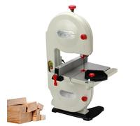 8 Inch Benchtop Bandsaw, Multifunctional Band Saw, 0-45° Tiltable Workbench, Height Adjustable, Curve Cutting, Maximum Cutting Thickness 80mm, for Cork, Hardwood, Foam