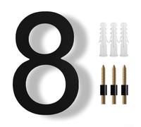 8 Inch Black Floating House Numbers Modern Solution for Displaying Home and Business Addresses with Clear Visibility (8)
