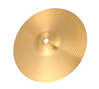 8 Inch Brass Crash Ride Cymbal for Drum Kit and Hi Hat Stand | Golden Traditional Finish, One Piece Included, for Studio Sessions and Music Lessons, Supports Skill Development