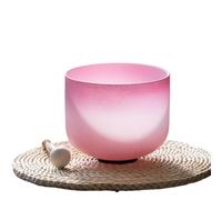 8 Inch Candy Color Crystal Singing Bowl Instrument For Sound Healing Deep Relaxation Crystal Singing Bowl(432Hz Note C)