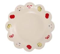 8 Inch Ceramic Decorative Plate for Fruit and Salad Serving