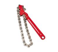 8 Inch Chain Wrench, Carbon Steel Chain Pipe Wrench Heavy Duty for Semi Truck, Adjustable Heavy Duty Ratcheting Chains Oil Filter Wrenchs Reversible Chains Style Pipe Fitter with Multi-Purpose