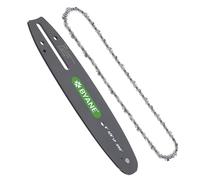 8 Inch Chainsaw Bar and Carbide Chain Combo, 3/8" LP Pitch, 050" Gauge, 33 Drive Links Fits Greenworks, Sun Joe, Chicago, Portland, Kobalt, Earthwise and More- S33