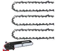 8 Inch Chainsaw Chain 050" Gauge, 3/8" LP Pitch, 33 Drive Links, 8 Inch Chain Saw Chains Fits for Chicago Sun Joe SWJ800E SWJ806E Portland, Greenworks and More- S33 (3 Chains)