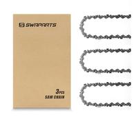 8 Inch Chainsaw Chain 3/8" LP Pitch, 050" Gauge, 33 Drive Links For Chicago,Sun Joe SWJ800E SWJ806E,Harbor Freight, Earthwise, Portland 62896, Greenworks, Kobalt, Craftsman, Poulan (3pcs)