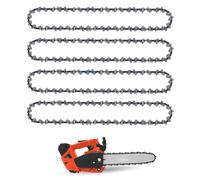 8 Inch Chainsaw Chain,4Pcs Mini Chainsaw Chain 45-Link Replacement for Cordless Handheld Chainsaws,Low-Kickback Small Saw Chain Repair Accessories for Wood Trimming and Tree Pruning
