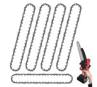 8 Inch Chainsaw Chain, 5 PCS Mini Replacement Chain Saw Chain, 45 Drive Links Chain Saw Chains, Universal Chainsaw Replacement Parts for Small Handheld Chainsaws Wood Trimming and Tree Pruning