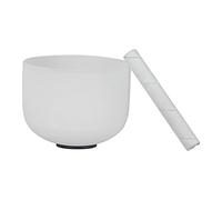 8 Inch Crystal Singing Bowl in B Note with Mallet & Rubber O-Ring for Meditation, Yoga, Healing, Music Therapy, and Home Office Decoration