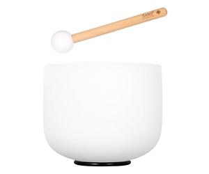 8 Inch Crystal Singing Bowl Set Frosted 440Hz B