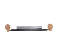 8 Inch Draw Tool Tungsten Steel Double Wooden Handle Debarking Tool for Woodworking Bark Removal High Strength Durable Wood Planer