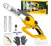 8-Inch Electric Chainsaw with 2 Replaceable Chains, 850W/2400RPM Portable Cutting Saw Compatible with Makita 18V Batteries, Perfect Gardening Tool for Fathers, Husbands, Men, and Women