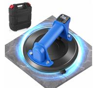 8-inch Electric Vacuum Suction Cup, Heavy Duty Glass Suction Cups Tile Suction Lifter, LCD Display Pressure Gauge, 2000mAh Battery, 200KG Suction, Glass Suckers Lifters for Lifting Glass Tile Granite