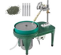 8-Inch Faceting Machine with Mechanical Handle for Gem Cutting, Rock Polishing, and Jewelry Grinding