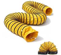 8-Inch Flexible PVC Ducting, 16FT Portable Flame Retardant Blower Hose | Ventilation Duct Hosing With Adjustable Ropes For Utility Blower Exhaust, Confined Space Fan(1m(3.3ft),600mm-24")