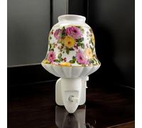 8 INCH FLORAL LED NIGHTLIGHT PINK & ORANGE