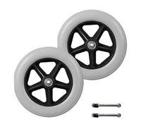 8 Inch Front Wheel Replacement Parts, A Pair of Wheel Replacement Non-Pneumatic, Solid Tire for Manual Wheelchairs 5/16" (8 mm)