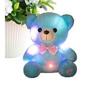 8 Inch Glowing Bear Cuddly Doll - Light Up Plush, Rainbow Light Up Stuffed Animals Kids, LED Ups Plush Toy | For Animated Soothe Birthday Comfort Companion Girls Adults Home Living Room Bedroom Sofa