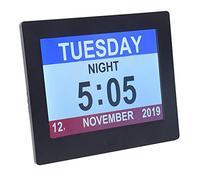 8-inch high-definition with clock/calendar/date, multiple display modes, large numbers with clear display