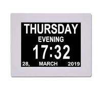8-inch high-definition with clock/calendar/date, multiple display modes, large numbers with clear display