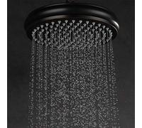 8 Inch High Pressure Oil Rubbed Bronze Brass Copper Round Rain Shower Head Bathroom Top Shower Sprayer Shower Kit Set