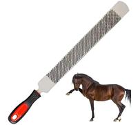 8 Inch Hoof Rasp for Horses, Horseshoe File Made of Carbon Steel, Double-Sided Hoof Rasp with Handle, Round Head Hoof Rasp Tool, Horse Hoof File Hoof Care for Horses