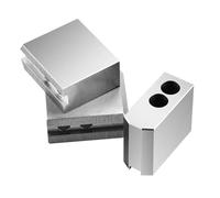 8-Inch Hydraulic Chuck Soft Jaws, Ultra-Precision 0.01mm Raised Top Jaws for 3-Jaw Power Chucks, CNC Turning & Heavy-Duty Metalworking Applications