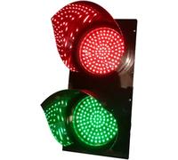 8 Inch LED Traffic Light - Red Green Traffic Signals Signs Lights for Industrial Loading Dock, Warehouse, Outdoor Use - Compatible with Controllers(Manual Control,24V)