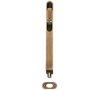8 Inch Lever Action Flush Bolt Radius Forend 204 x 20mm Antique Brass