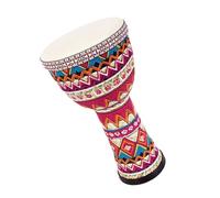 8-inch Lightweight PVC Body Sheepskin Head African Drum Adult Hand Drum With Strap African Drum for Beginners (Color : D)