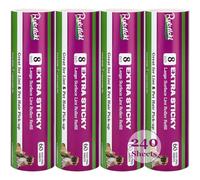 8 inch Lint Roller Refill for Scotch-Brite Extra Sticky Large Surface Lint Roller for Pet Hair, Pack of 4 Refills, 60 Sheets Per Refill, 240 Sheets Total