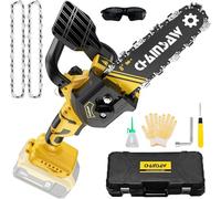 8 Inch Mini Chainsaw for 20V Max Battery, Brushless Cordless Pruning Chainsaw, Battery Powered Mini Chainsaw for Wood Cutting, Tree Trimming (Only