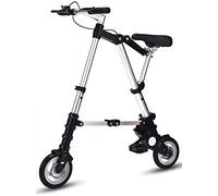 8 Inch Mini Folding Bike Lightweight Aluminum Comfortable Adjustable City Quick Folding System Ultra-Light Portable Student Bike for Adults