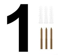 8 Inch Modern Address Numbers, Black Color for High Visibility at Your Home Entrance or Business Location (1)