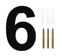 8 Inch Modern Address Numbers, Black Color for High Visibility at Your Home Entrance or Business Location (6)