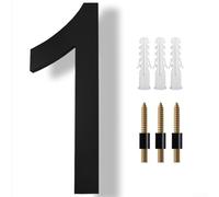 8 Inch Modern Floating House Numbers, House Number Sign, Large Black Shadow Home Address Garage Gate Numerals, Stylish Door Numbers, Black(1)