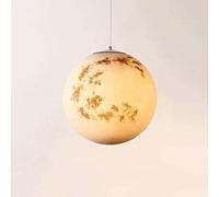 8 inch Moon Lamp Planet Earth Ceiling Light Chandelier Nordic Creative Haning Lighting for Bedroom Kitchen Office Cafe, Sun Venus Jupiter Uranus Mars Saturn Suspension Wire Li/Moon