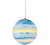 8 inch Moon Lamp Planet Earth Ceiling Light Chandelier Nordic Creative Haning Lighting for Bedroom Kitchen Office Cafe, Sun Venus Jupiter Uranus Mars Saturn Suspension Wire Li/Moon