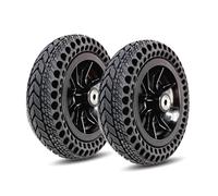 8 Inch Non-Inflatable Front Wheels for Powerchairs Scooter, Wheelchair Wheels Replacement, 200×50 Honeycomb Solid Tire, 1 Pair