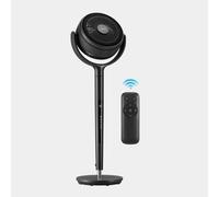 VonHaus Pedestal Fan - Air Circulator with 12 Speeds, Remote Control, 12hr Timer, 120° Oscillating, Height Adjustable, 5 Blades - Standing Floor Cooling Fan for Home, Office, Living Room, Bedroom