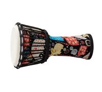 8 Inch Portable African Drum Percussion Instrument Djembe Hand Drum With Colorful Patterns African Drum for Beginners (Color : C)